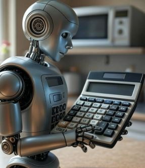 AI Robot with calculator.JPG